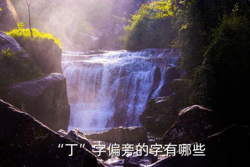 “丁”字偏旁的字有哪些