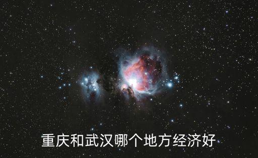 重慶和武漢哪個地方經濟好