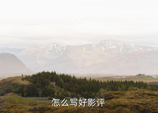 怎么寫好影評