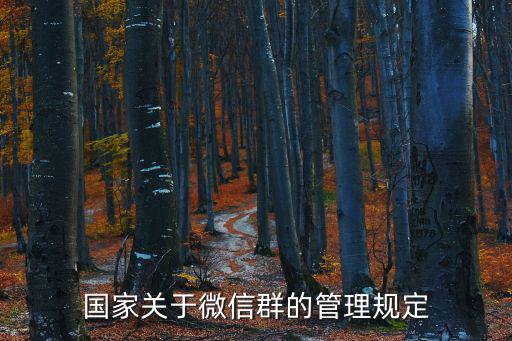 國家關(guān)于微信群的管理規(guī)定
