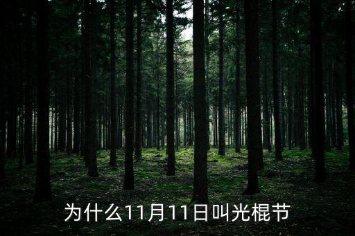 1111光棍,1111是什么意思?