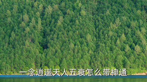 一念逍遙天人五衰怎么帶神通