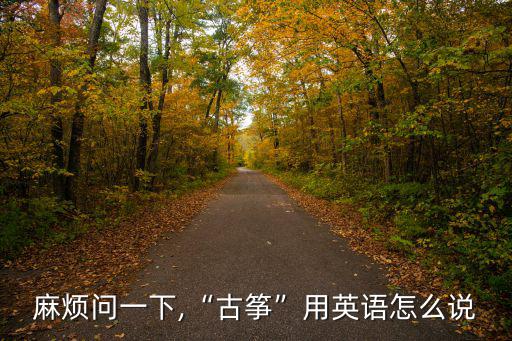古箏英語,古箏英文怎么讀?