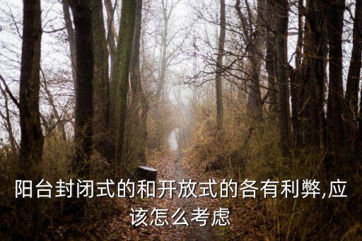 開放式陽臺,陽臺開放式與封閉式各有利弊?
