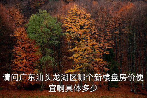 請問廣東汕頭龍湖區哪個新樓盤房價便宜啊具體多少