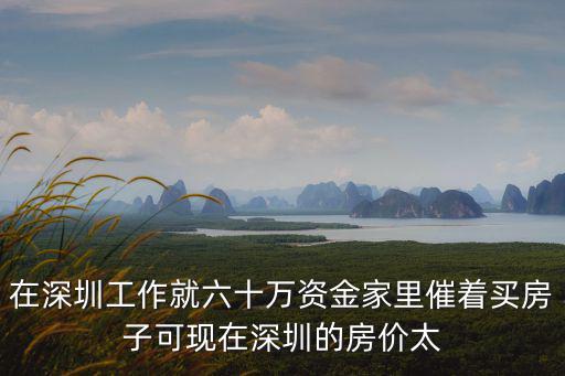 在深圳工作就六十萬資金家里催著買房子可現在深圳的房價太