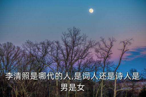 李清照是男是女,文有李清照，武有秦良玉李清微享有崇高聲譽