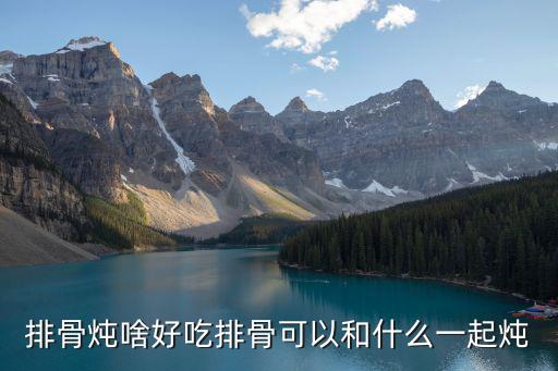 排骨燉啥好吃排骨可以和什么一起燉