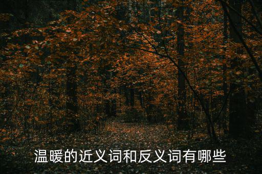 溫馨的反義詞,關于暖和和溫暖的反義詞有哪些?