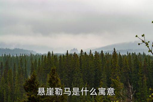 懸崖勒馬是什么寓意