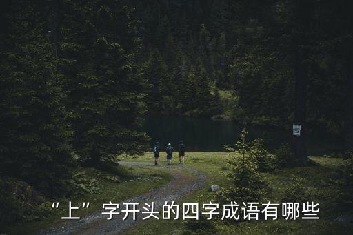“上”字開頭的四字成語有哪些