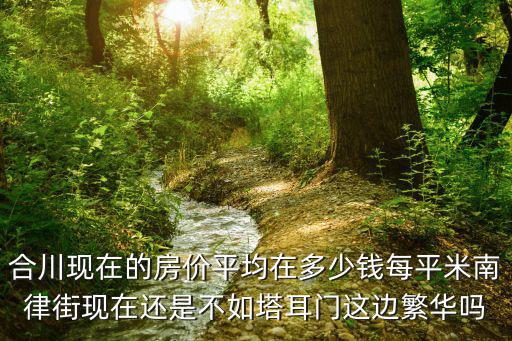 合川現(xiàn)在的房?jī)r(jià)平均在多少錢每平米南律街現(xiàn)在還是不如塔耳門這邊繁華嗎