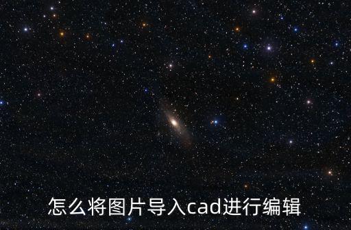 怎么將圖片導入cad進行編輯