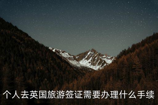 個人去英國旅游簽證需要辦理什么手續(xù)