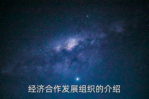 經濟合作發展組織的介紹