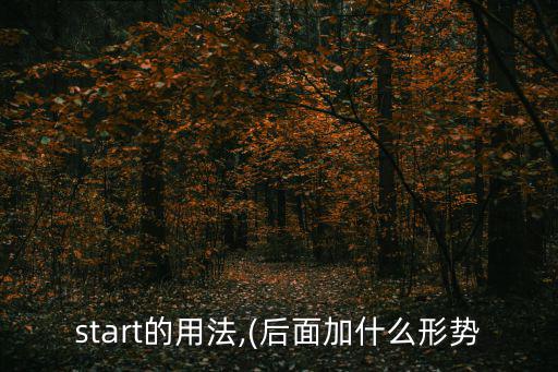 start用法,從start開(kāi)始查看相關(guān)短語(yǔ)