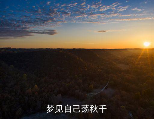 夢見自己蕩秋千