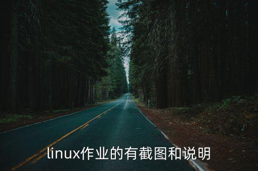 linux作業的有截圖和說明