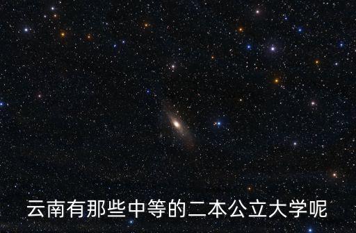 云南有那些中等的二本公立大學呢