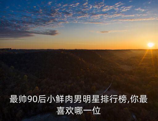男明星顏值排行榜,韓國十大帥哥排行榜出爐:金賢重上榜