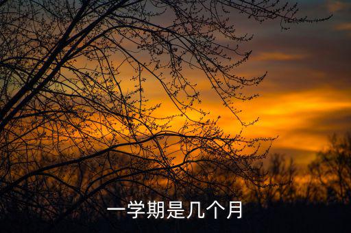 一學期是幾個月
