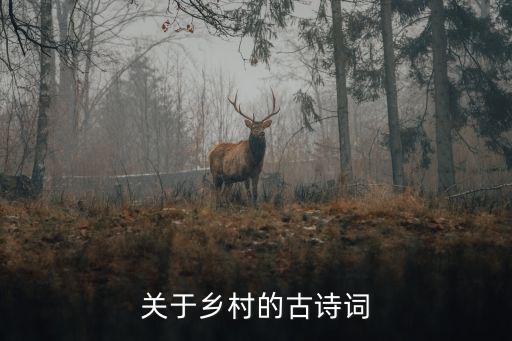 關(guān)于鄉(xiāng)村的古詩詞