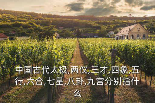 中國古代太極,兩儀,三才,四象,五行,六合,七星,八卦,九宮分別指什么
