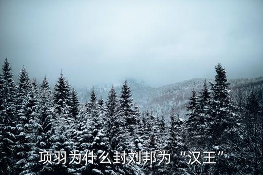 漢王劉邦,劉邦是什么封的漢王?