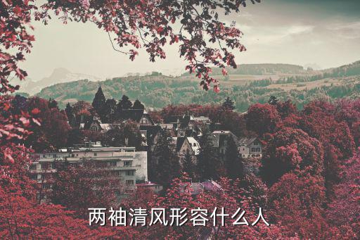 兩袖清風,兩袖清風:兩袖中除清風外別無所有?