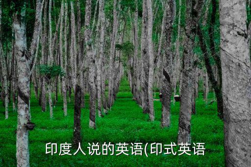 印度人說的英語(印式英語