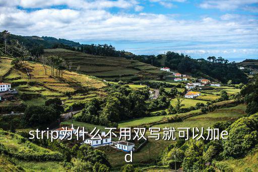 strip為什么不用雙寫就可以加ed