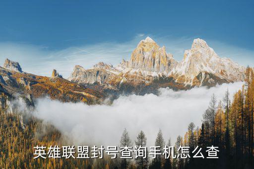 英雄聯盟封號查詢手機怎么查