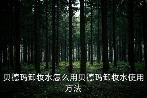貝德瑪卸妝水,貝德瑪卸妝水知多少?