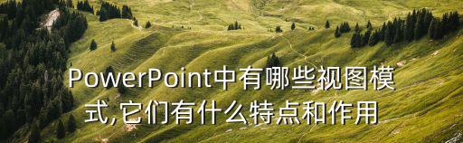 PowerPoint中有哪些視圖模式,它們有什么特點和作用