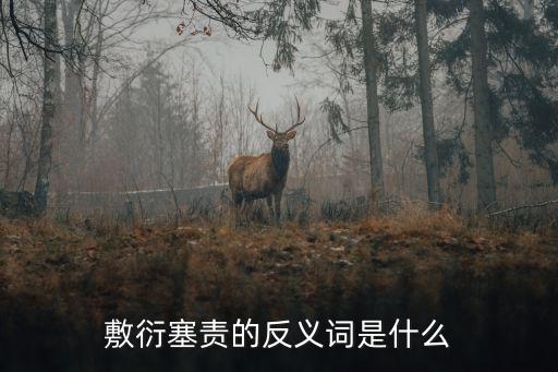 敷衍塞責的反義詞是什么
