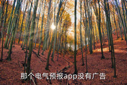 那個電氣預報app沒有廣告
