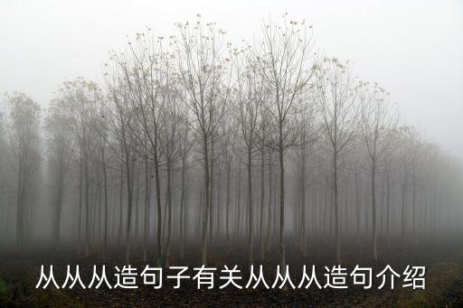 從從從造句子有關(guān)從從從造句介紹
