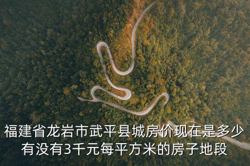 福建省龍巖市武平縣城房價現在是多少有沒有3千元每平方米的房子地段