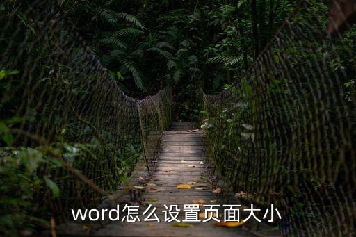 word怎么設置頁面大小