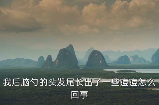 我后腦勺的頭發尾長出了一些痘痘怎么回事