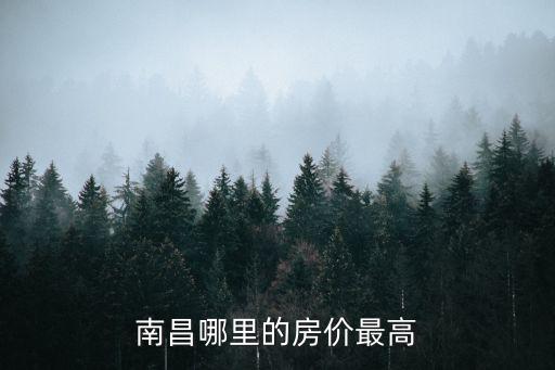 南昌哪里的房價最高