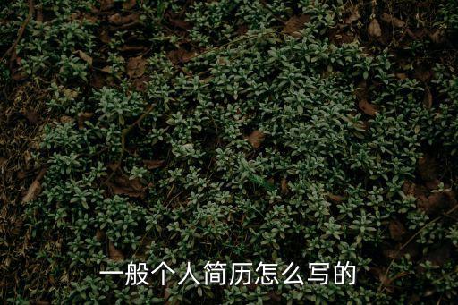 普通的個人簡歷怎么寫,怎么寫好的求職簡歷?看這里!