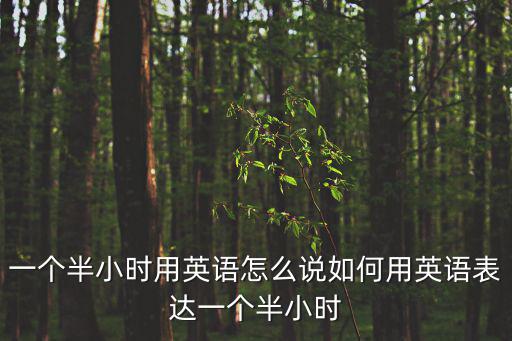 一個半小時用英語怎么說如何用英語表達一個半小時