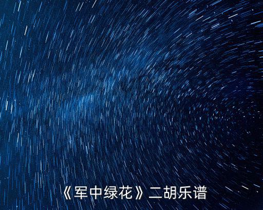 軍中綠花歌詞,《軍中綠花》第一首