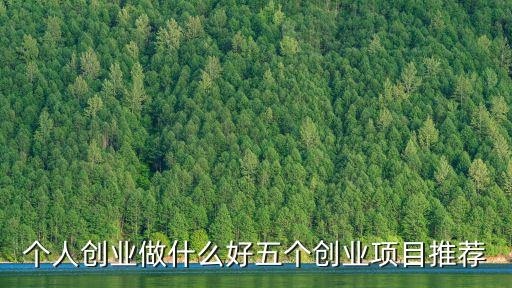 個人創業做什么好五個創業項目推薦