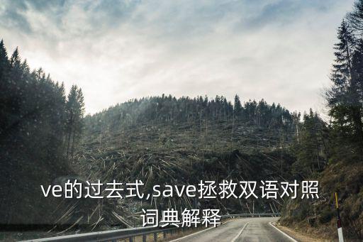 save的過去式,save拯救雙語對照詞典解釋