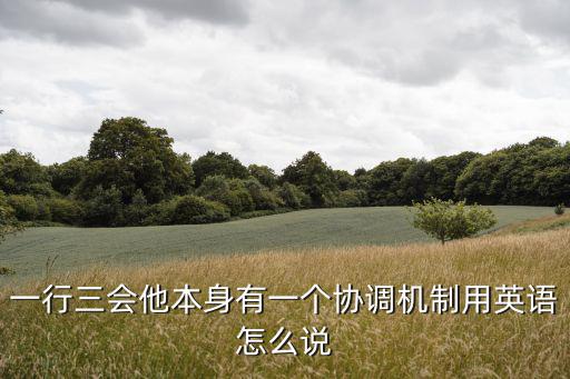 一行三會,一行三會是中國金融業的什么概念?