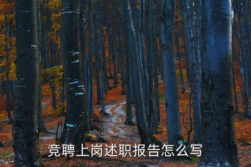競聘詞,競聘上崗述職報告怎么寫,競聘報告