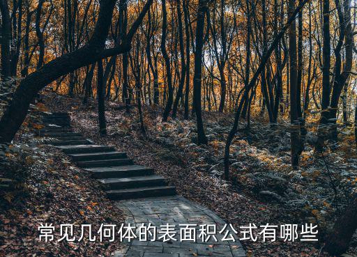 幾何公式,常見幾何體表面積公式