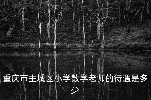 重慶市主城區小學數學老師的待遇是多少